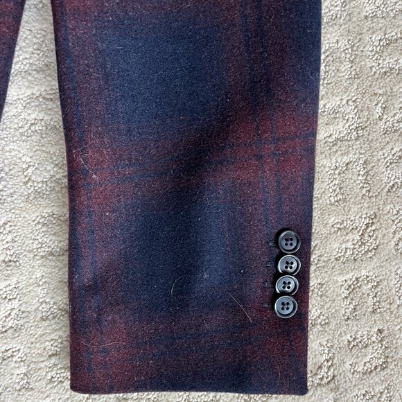 Perry Ellis Single Breasted Wool Over Coat - Picture 2 of 5